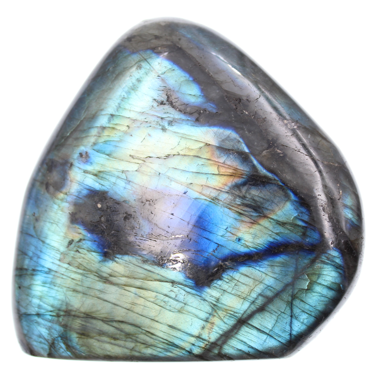 Labradorite multicolore, forma libera per la decorazione