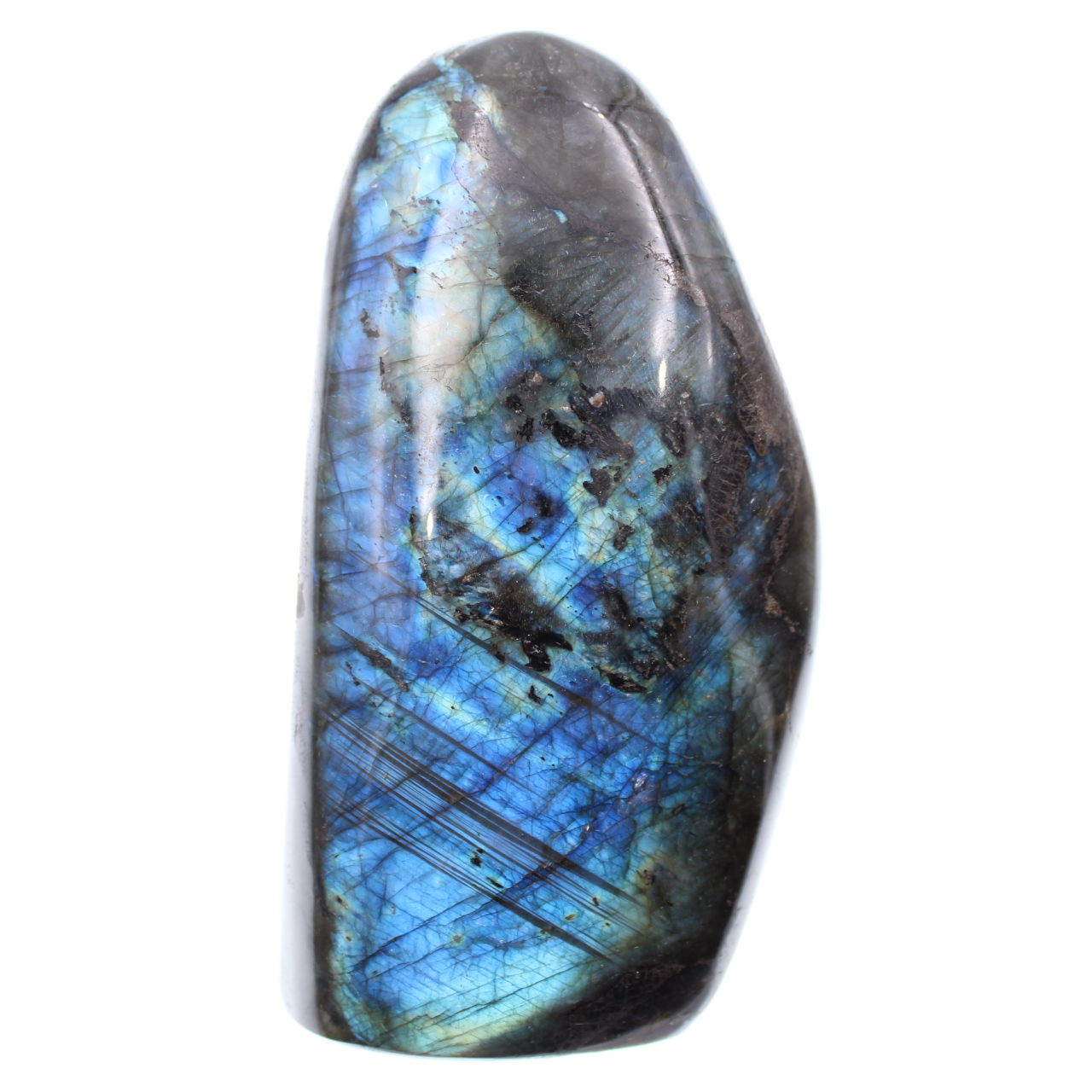 Pietra ornamentale in labradorite con riflessi blu