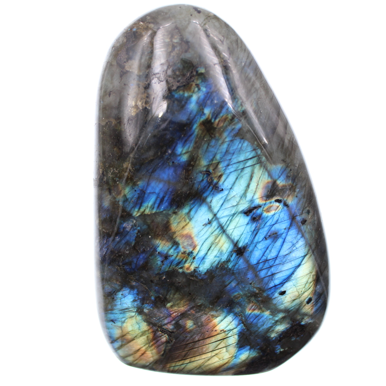 Blocco di labradorite multicolore