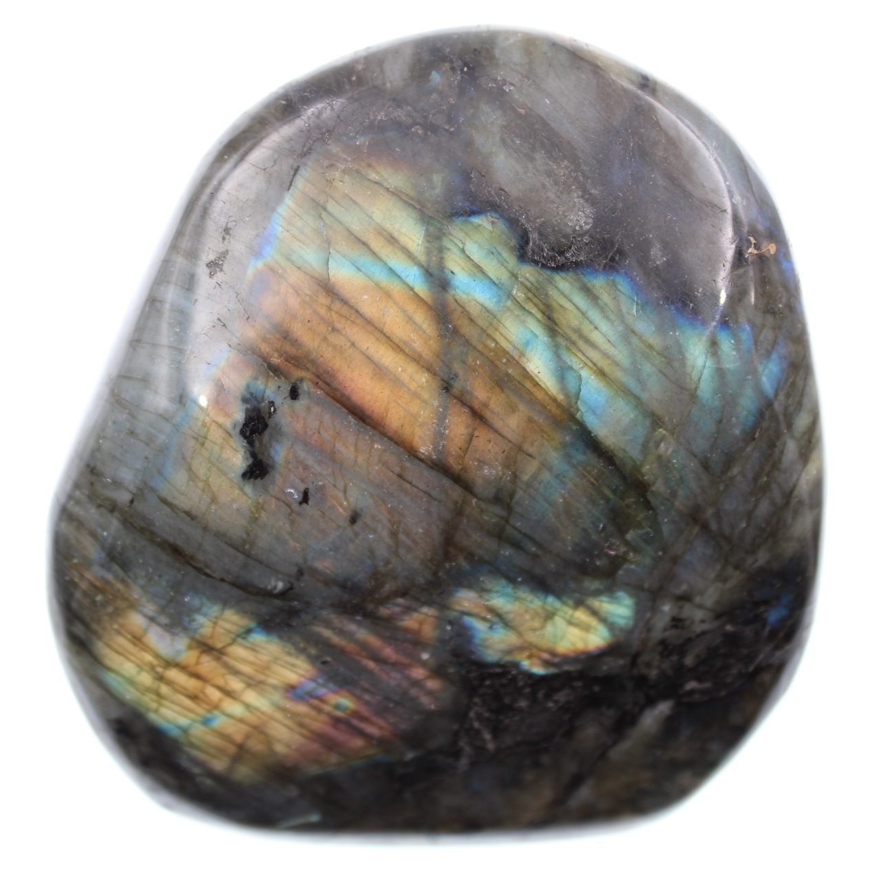 Blocco in labradorite multicolore, blocco autoportante