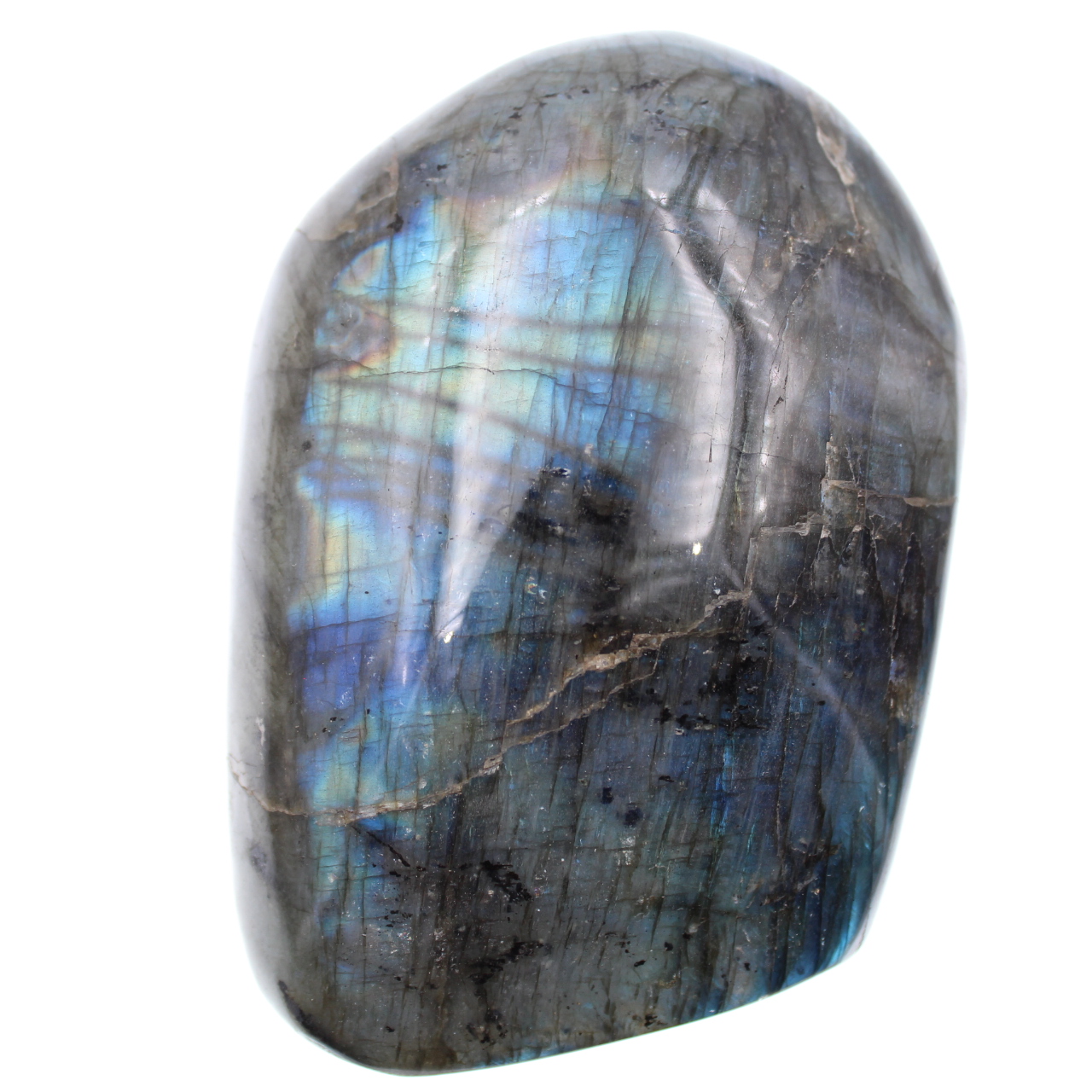 Blocco di pietra di labradorite