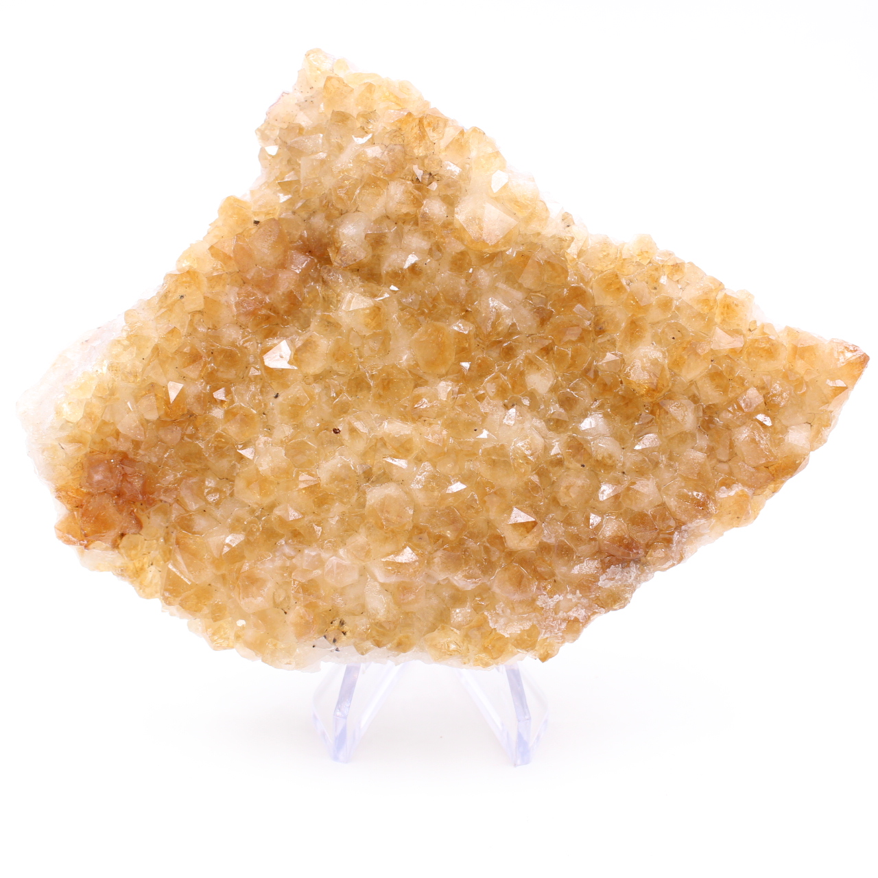 Piatto di cristalli di citrino
