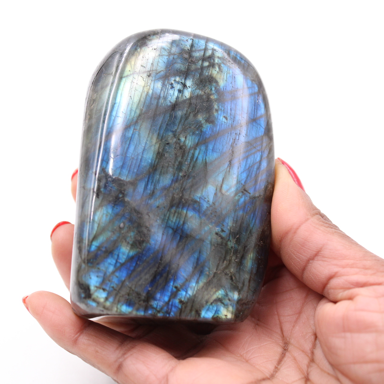 Blocco di pietra di labradorite