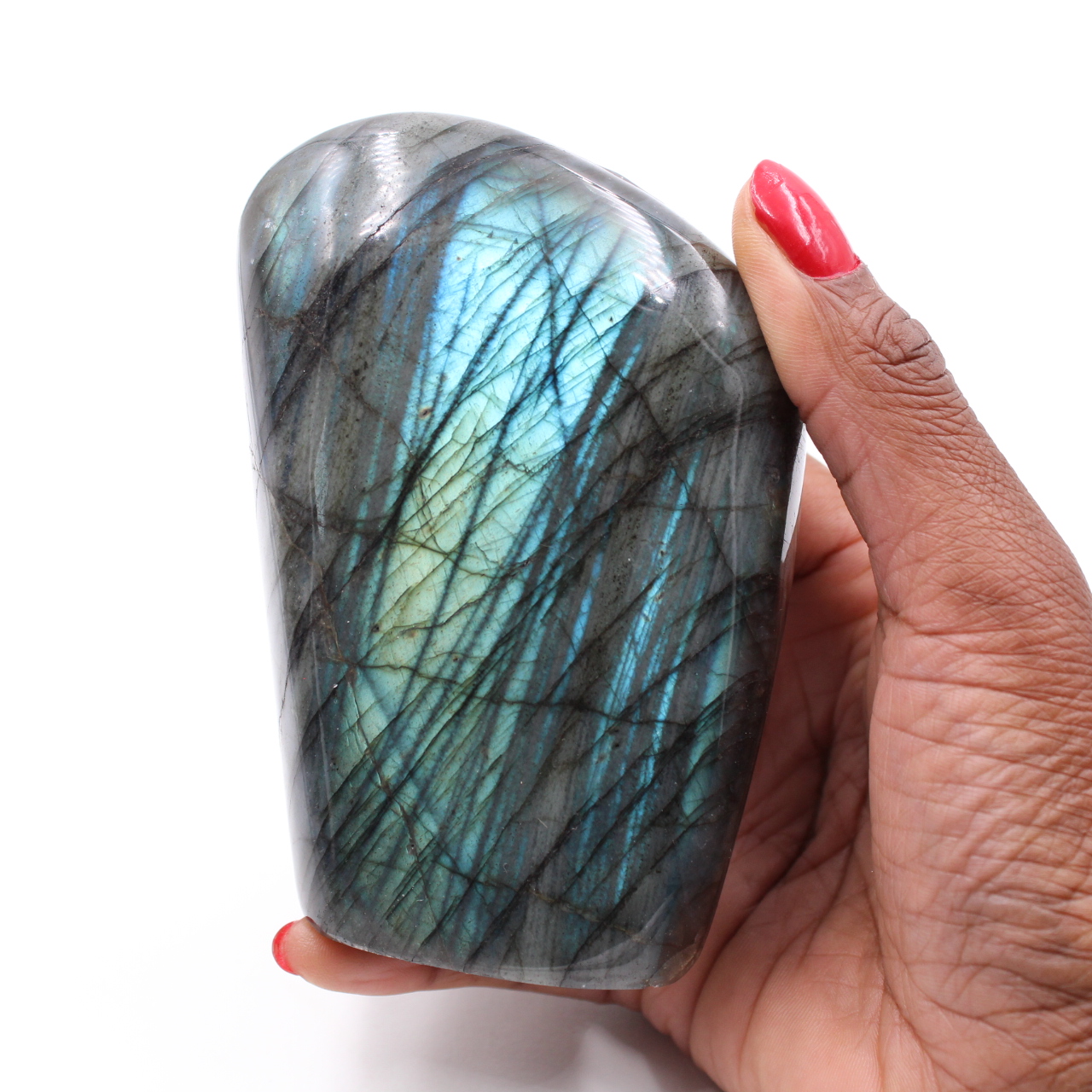 Blocco di pietra di labradorite