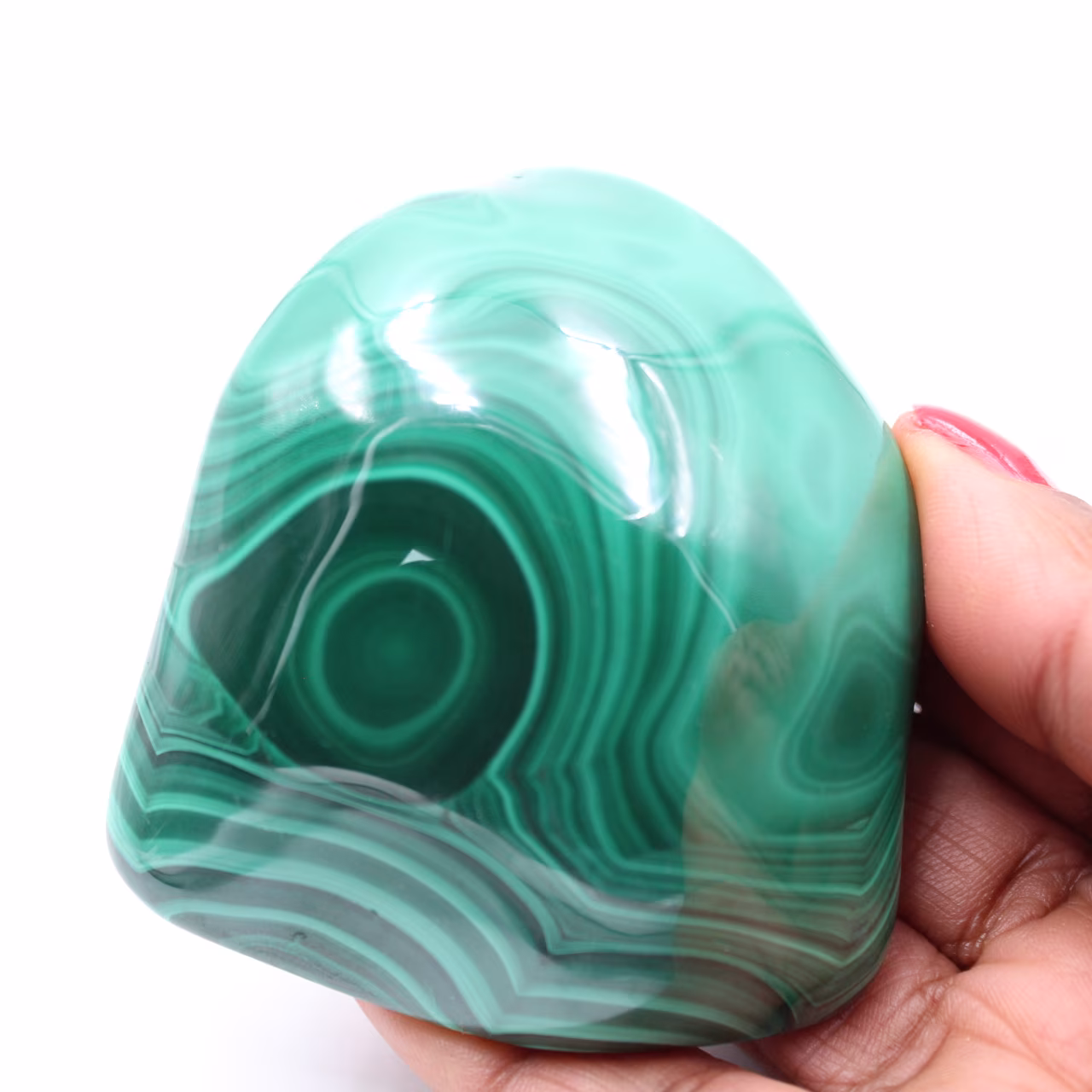 Pietra di malachite lucidata