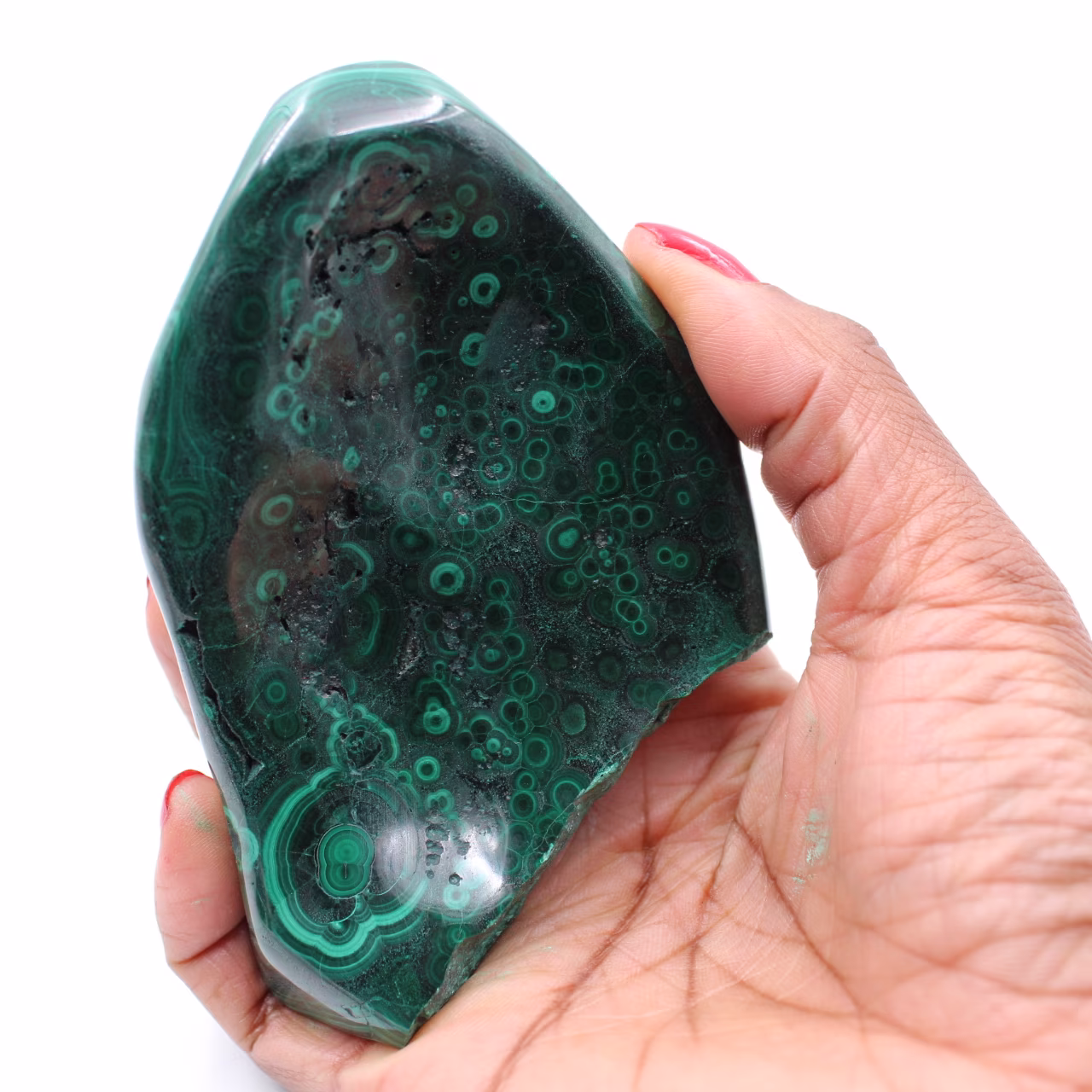 Pietra malachite semilucida
