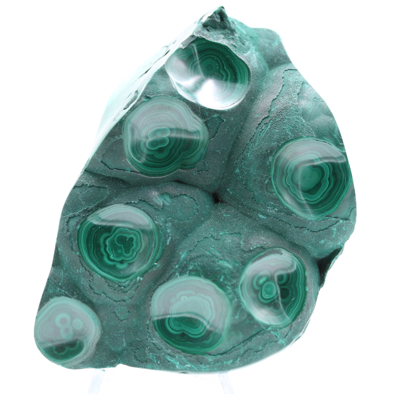Malachite naturale semilucida