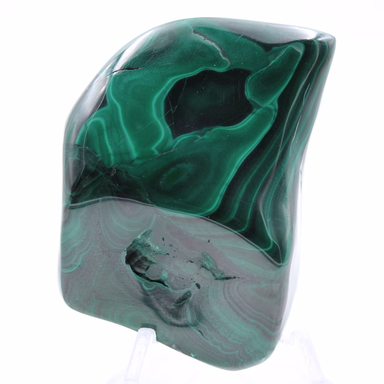 Blocco di malachite naturale