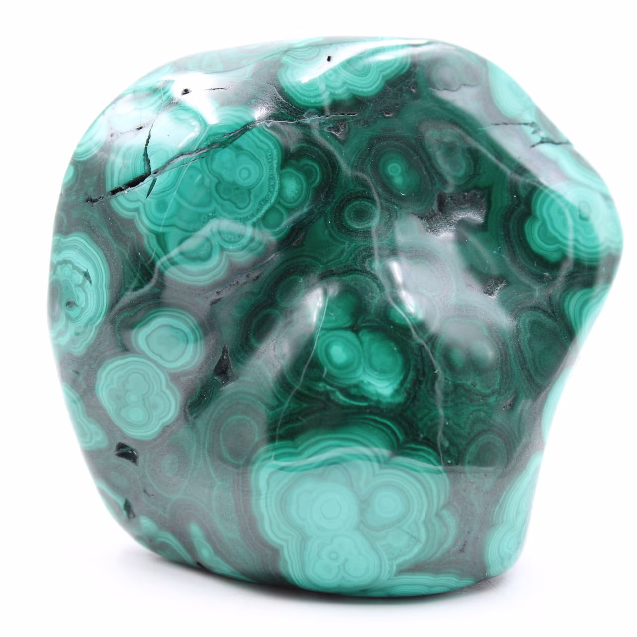 Pietra di malachite lucidata