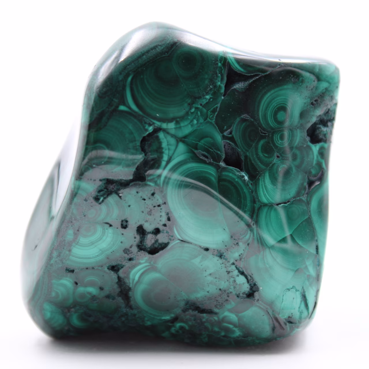 Malachite naturale lucidata