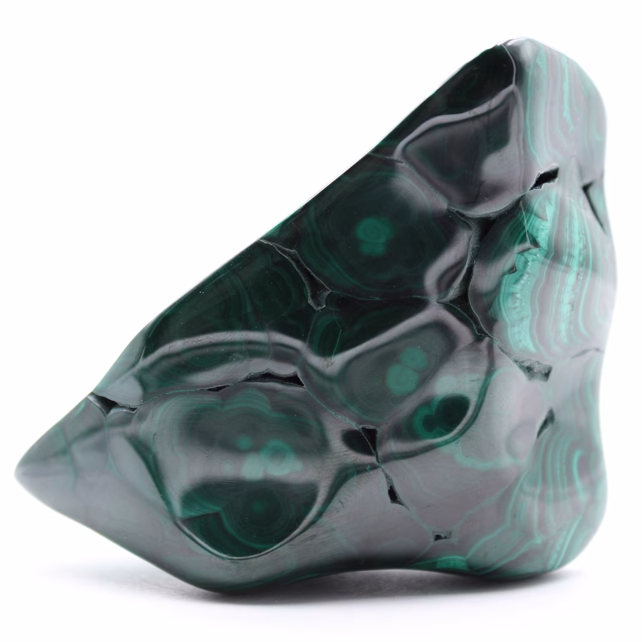Blocco di malachite naturale