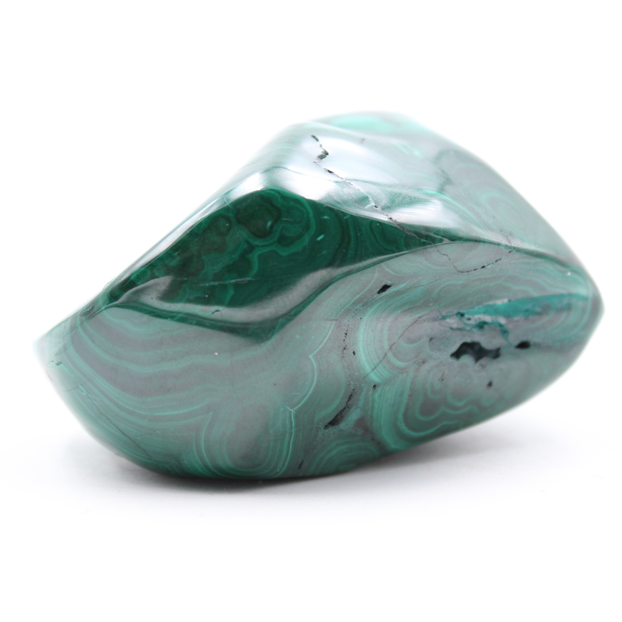 Blocco di malachite naturale