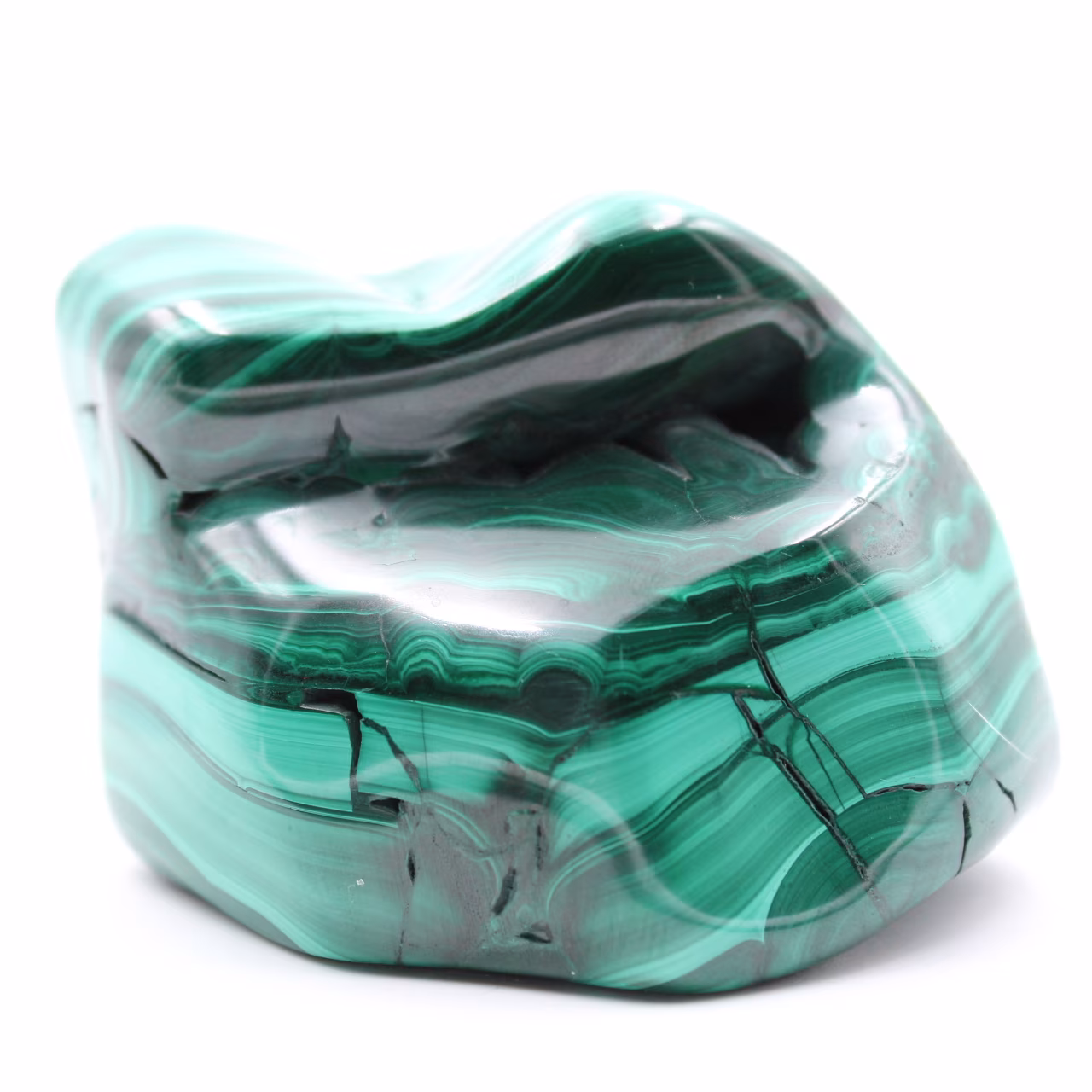 Pietra di malachite lucidata