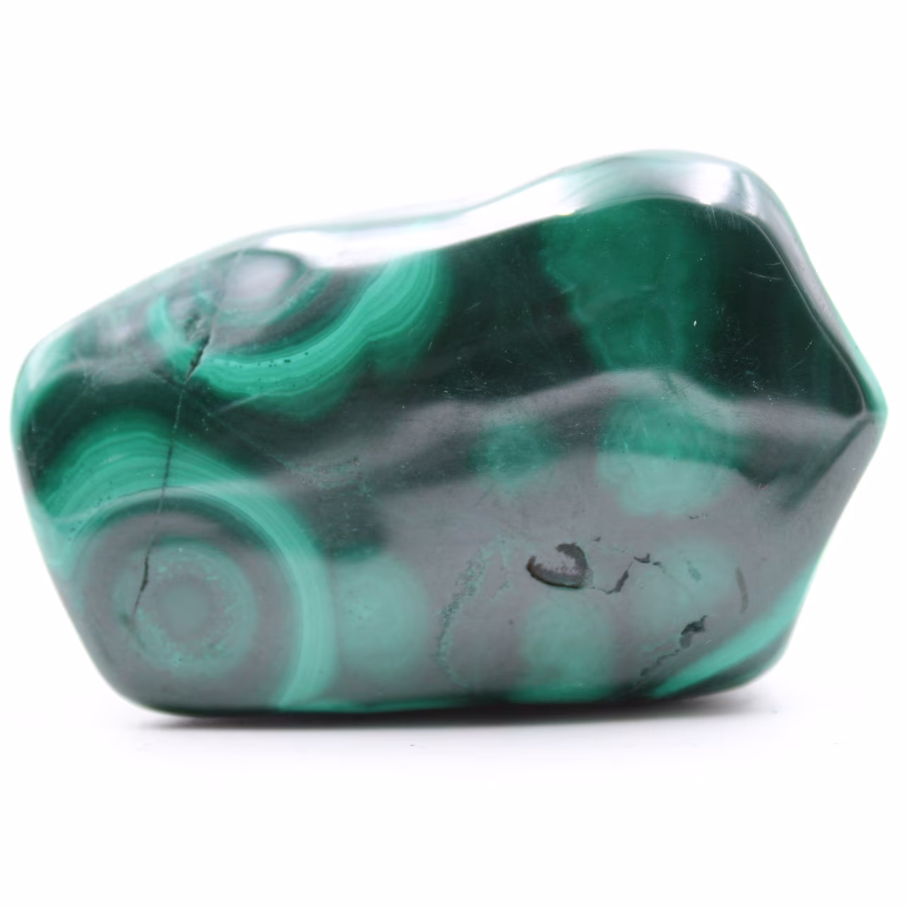 Malachite naturale lucidata