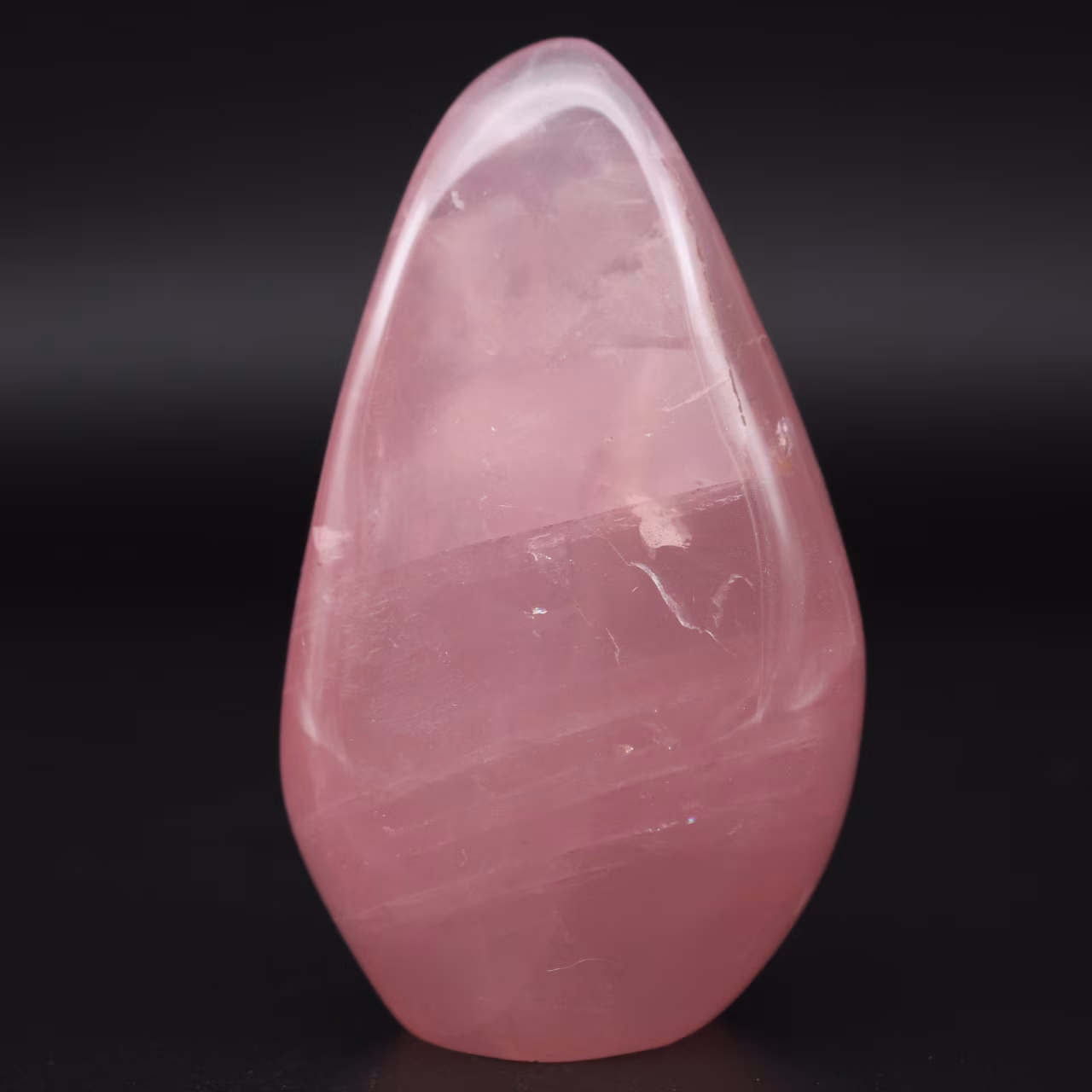 Quarzo rosa a forma libera