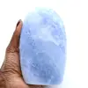 Calcite blu lucidata del Madagascar - 0