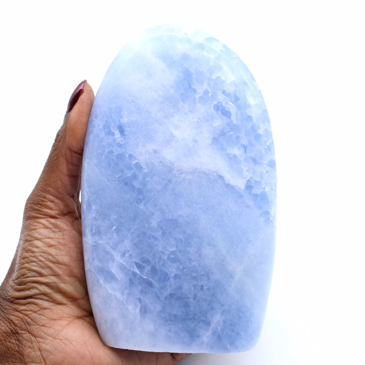 Calcite blu lucidata del Madagascar