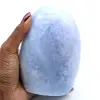 Calcite blu lucidata del Madagascar - 0