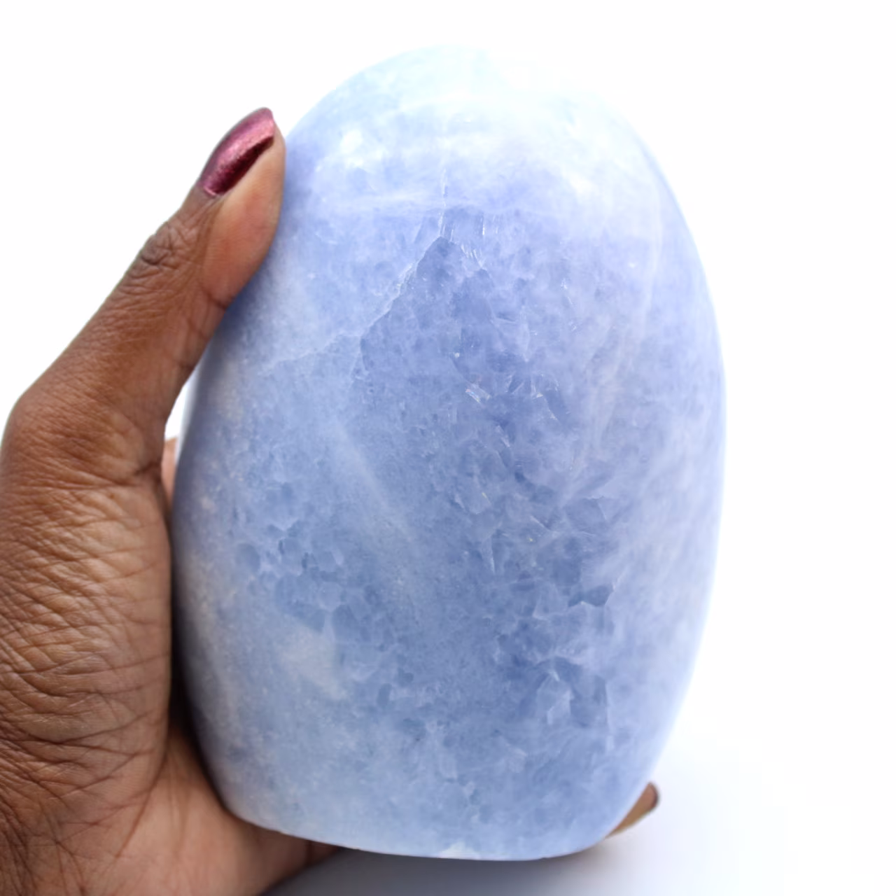 Calcite blu lucidata del Madagascar
