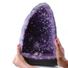Geode di ametista con cristallo di calcite - 0