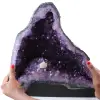 Geode di ametista con cristallo di calcite - 0