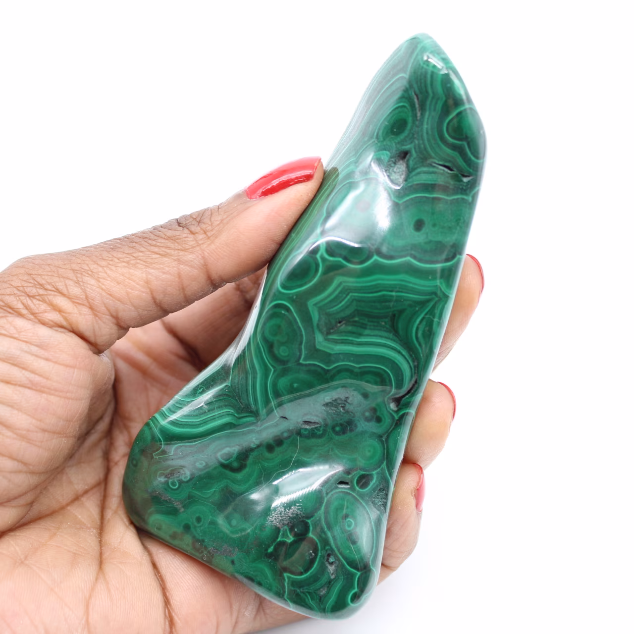 Pietra di malachite lucidata