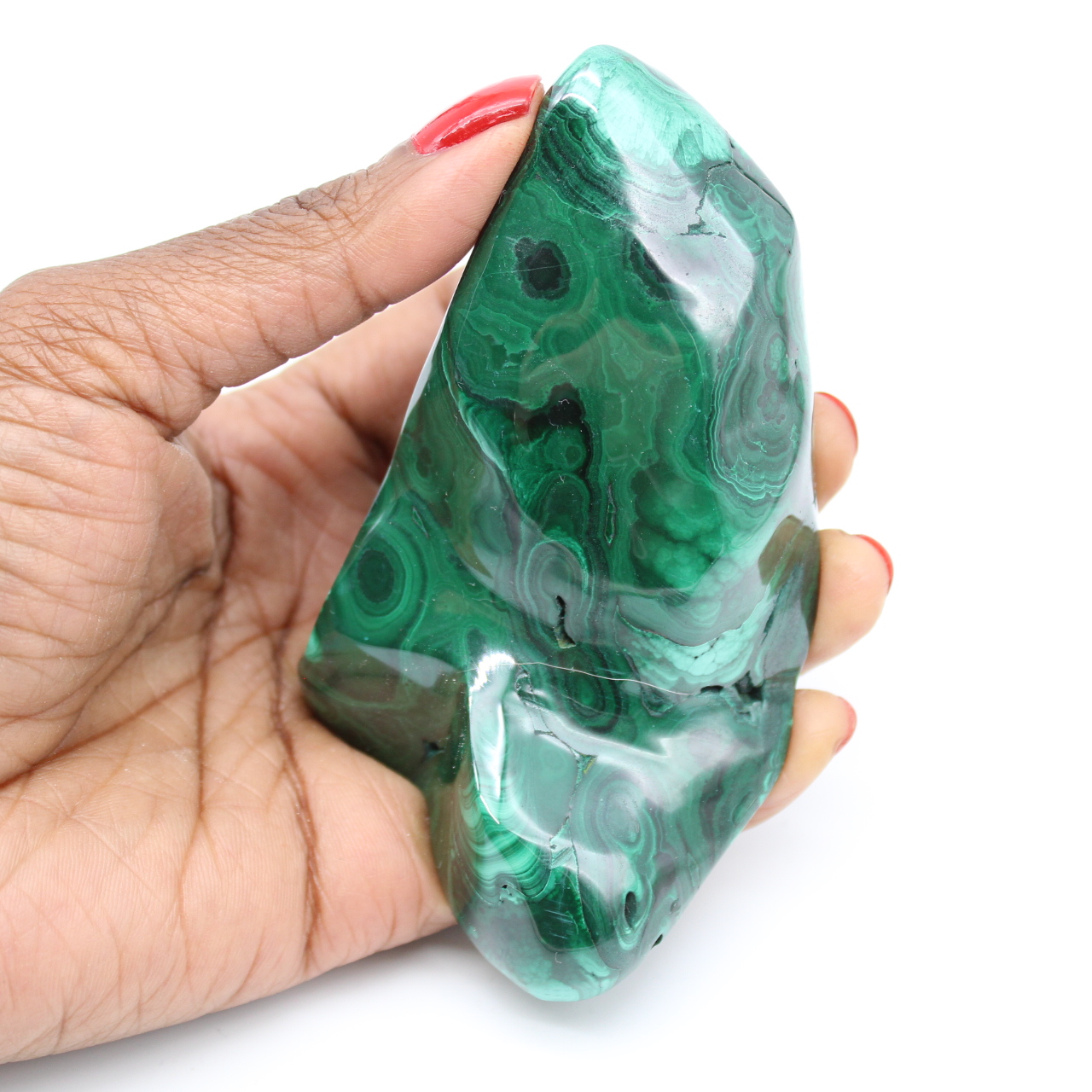 Pietra levigata in malachite