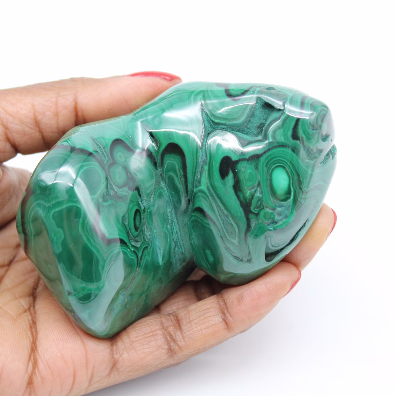 Pietra di malachite lucidata