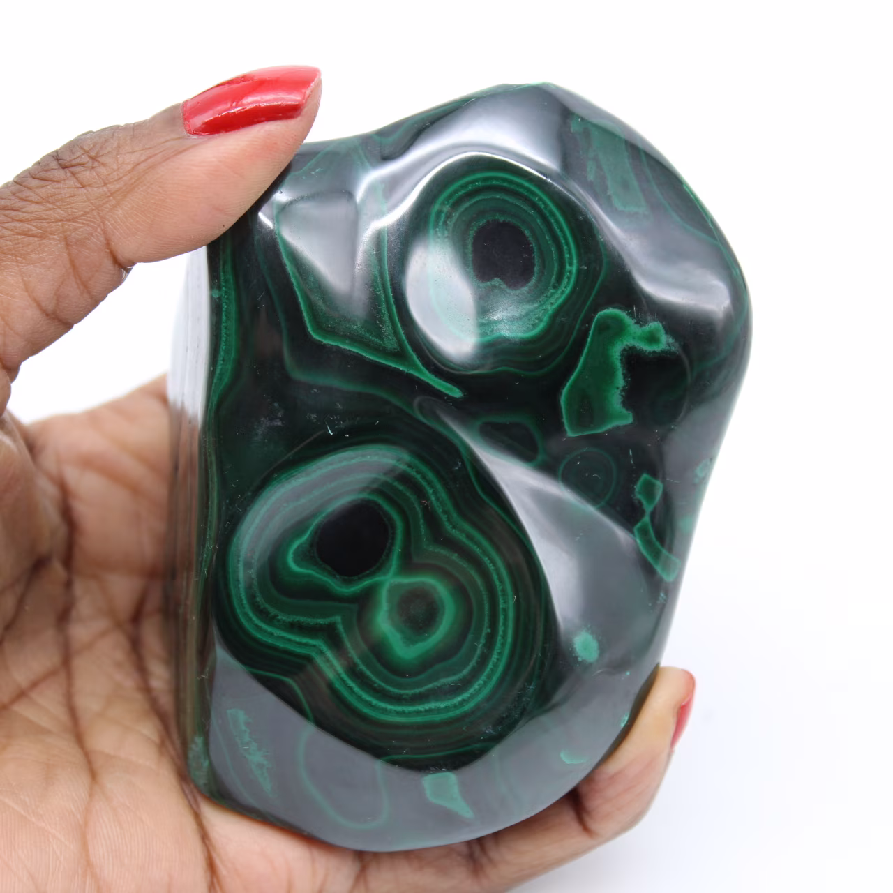 Pietra levigata in malachite