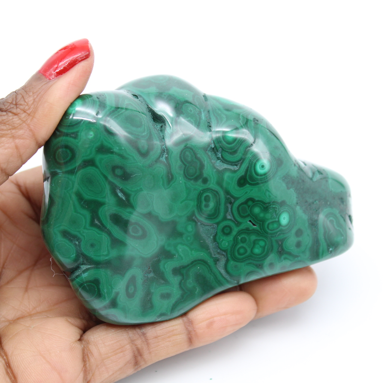 Malachite naturale lucidata