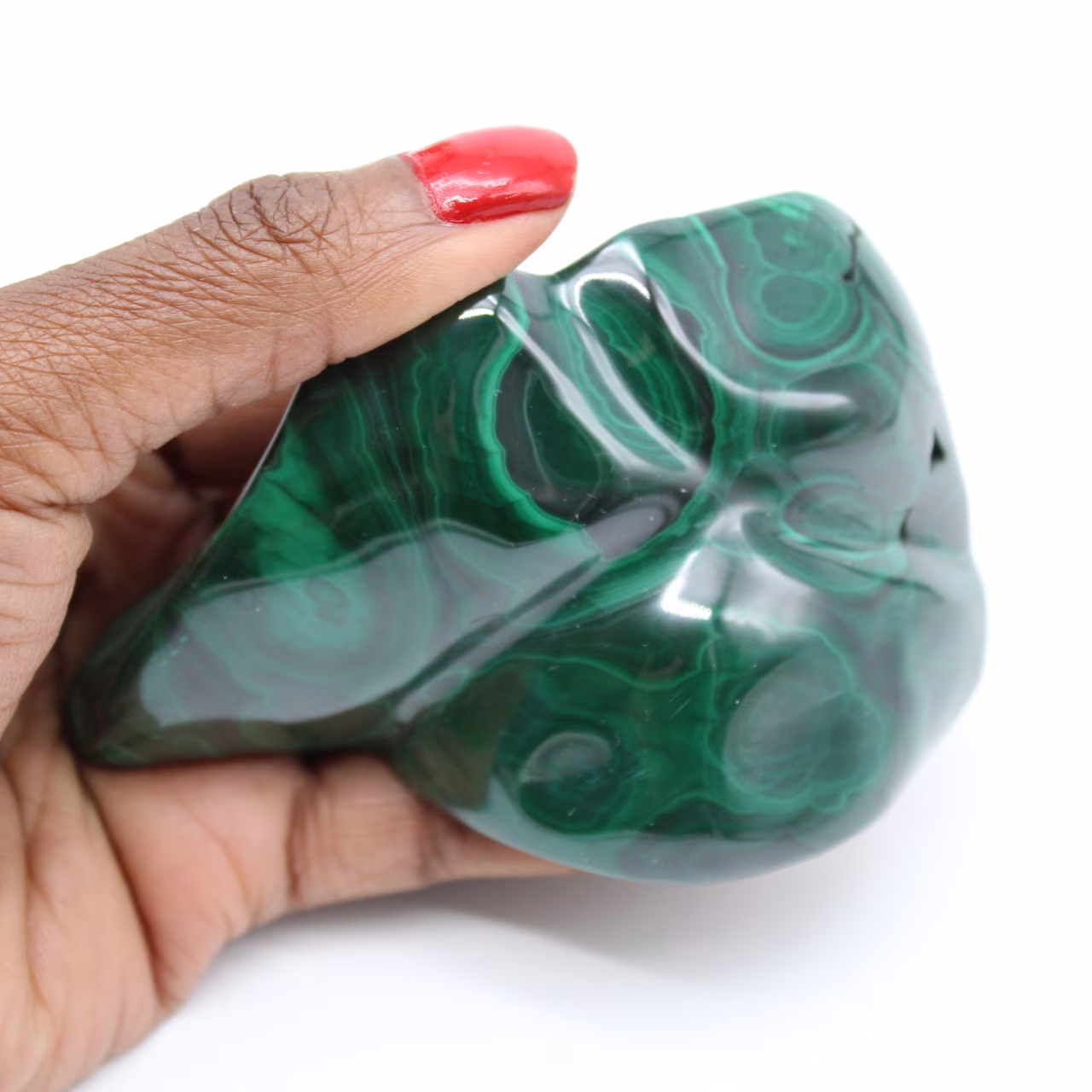 Pietra di malachite lucidata