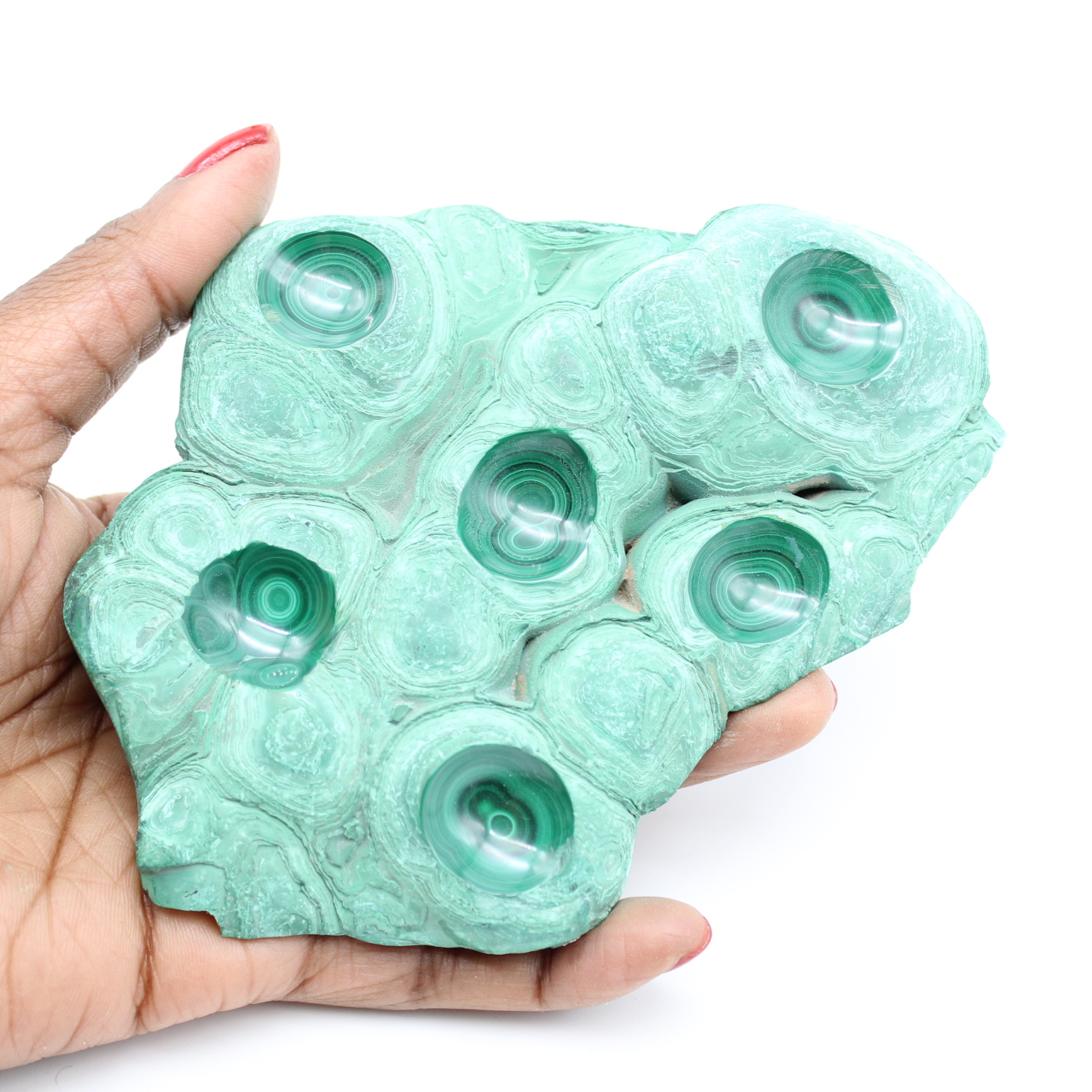 Pietra malachite semilucida