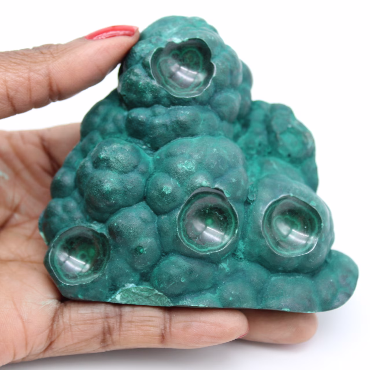 Malachite naturale semilucida