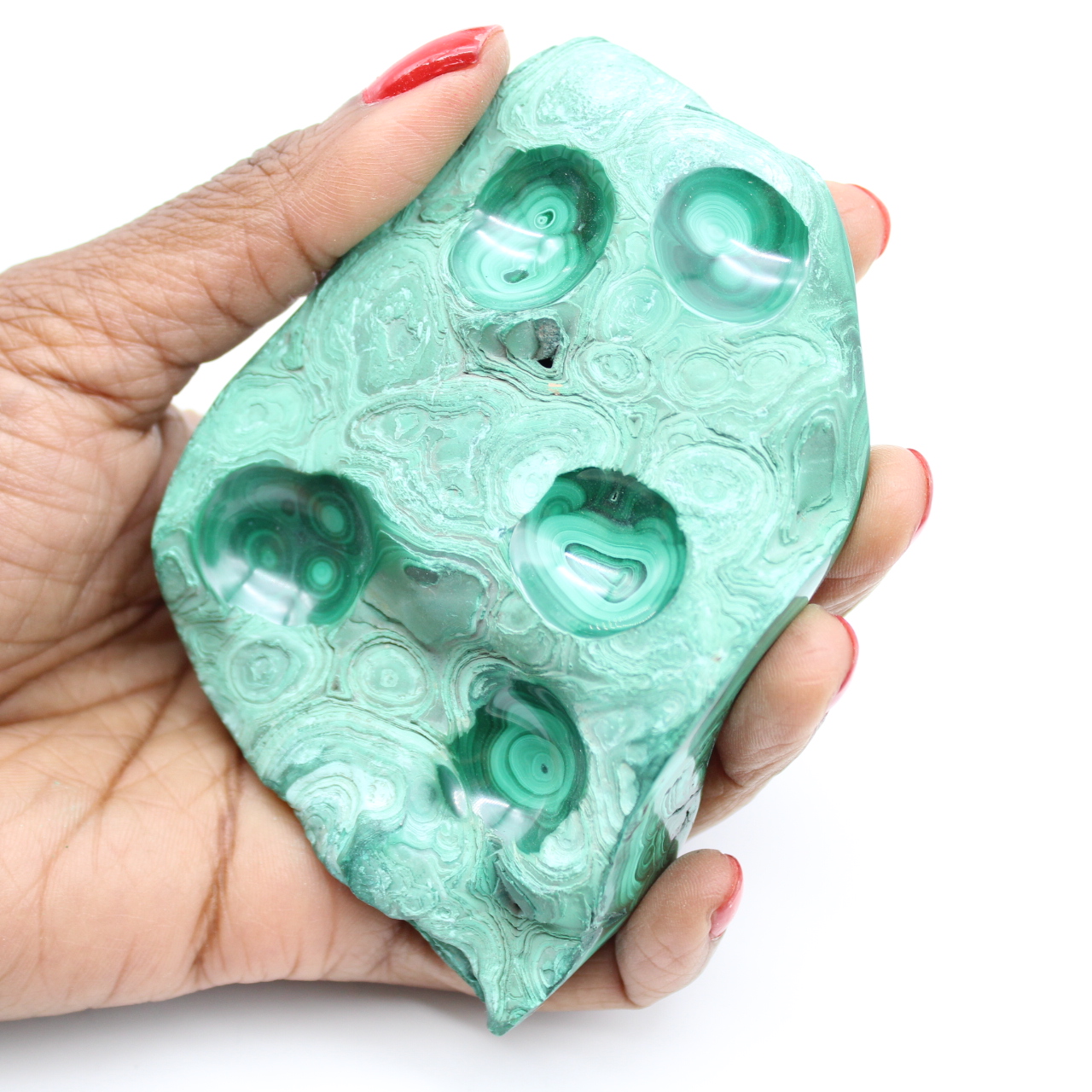 Blocco di malachite naturale
