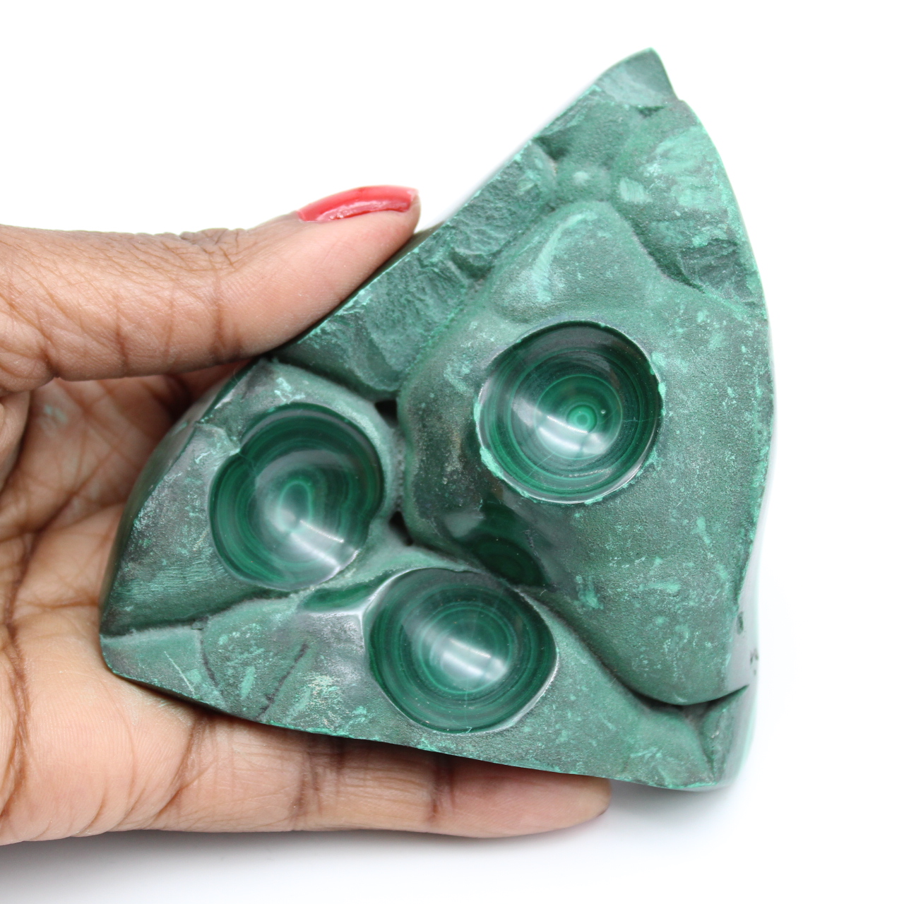 Pietra malachite semilucida