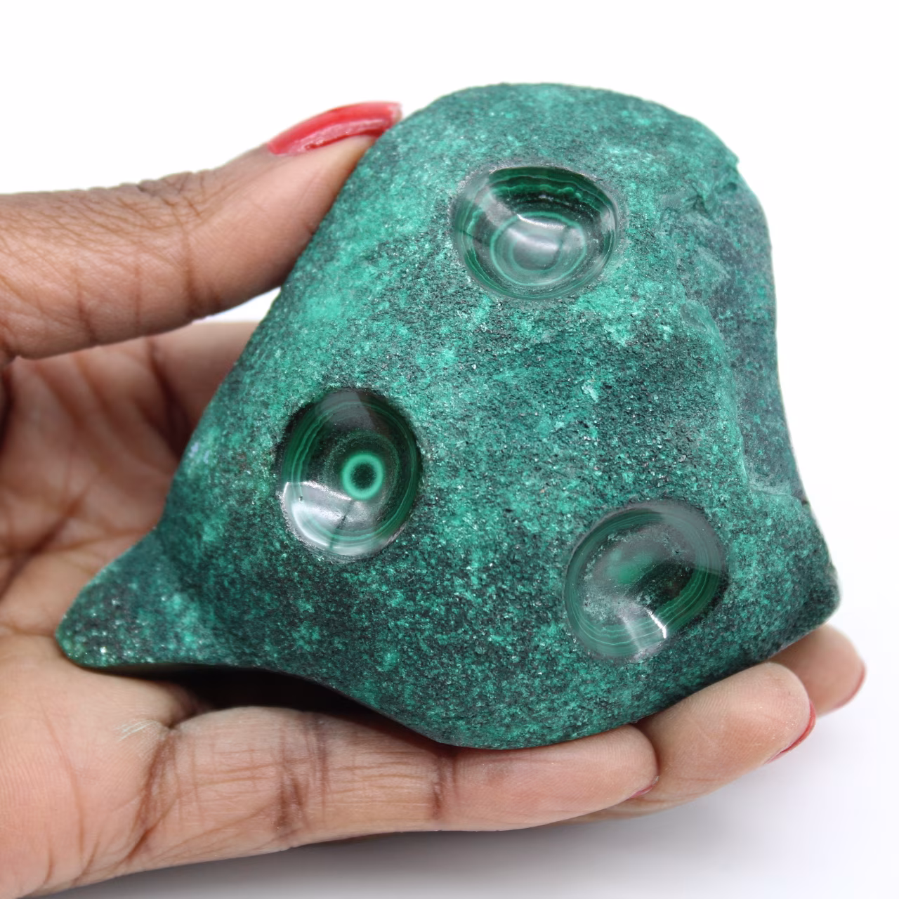 Malachite naturale semilucida