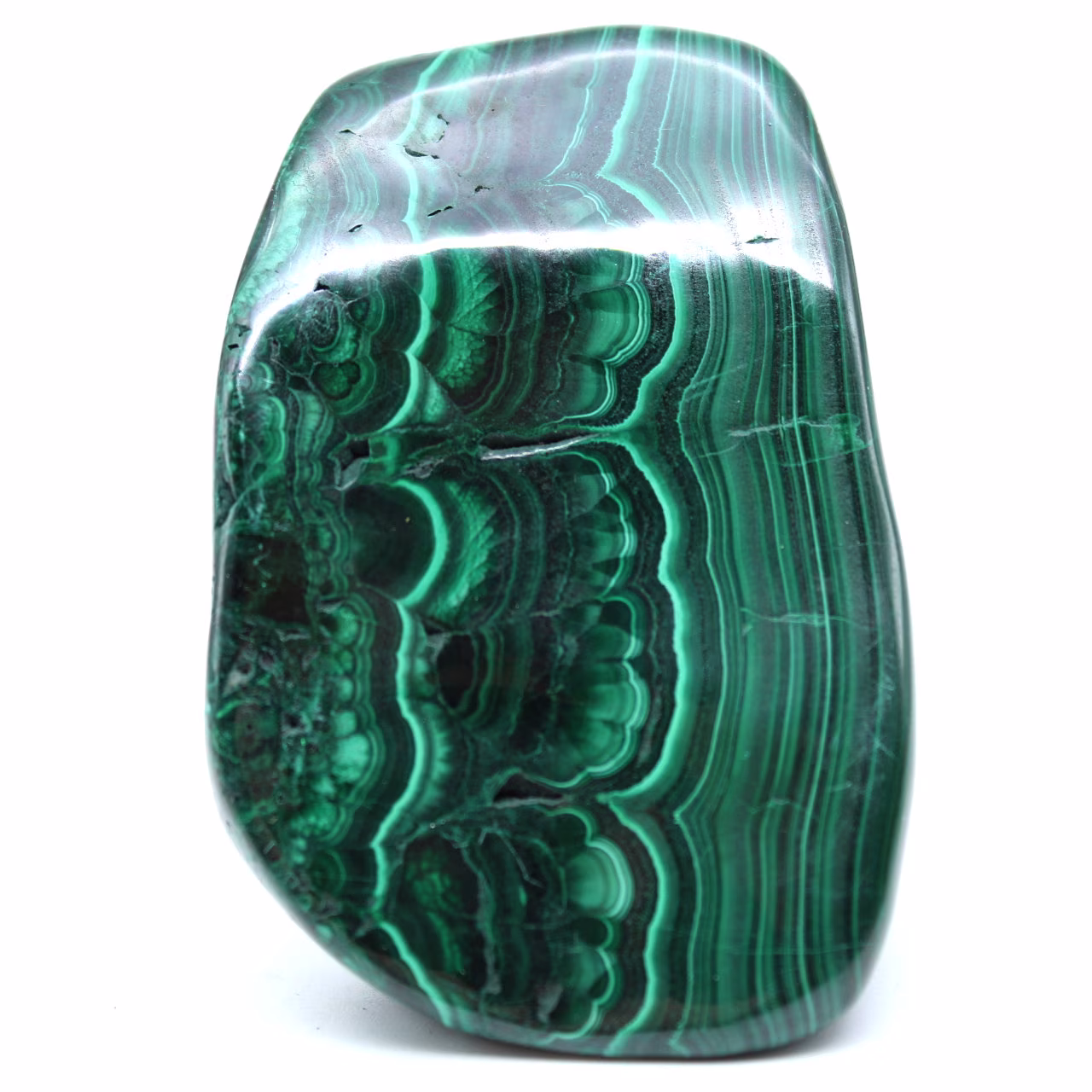 Malachite naturale lucidata