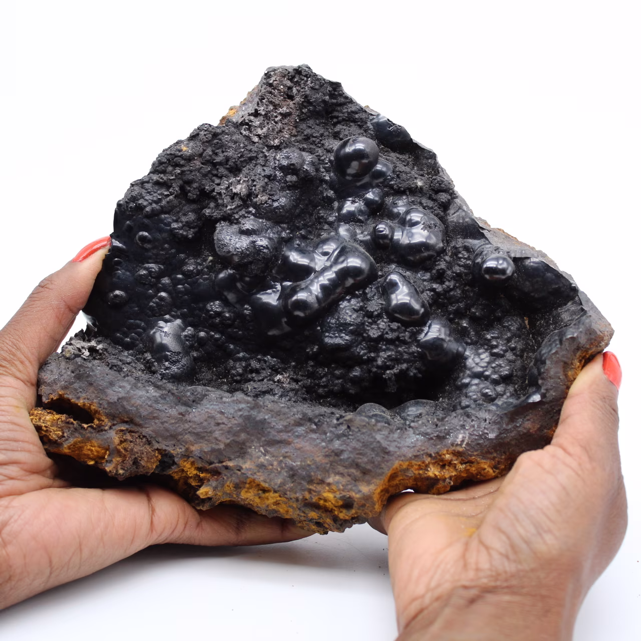 Bellissimo piatto di goethite dal Marocco
