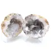 Geode intero di agata di cocco - 0