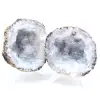 Geode intero di agata di cocco - 0