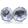 Geode intero di agata di cocco - 0