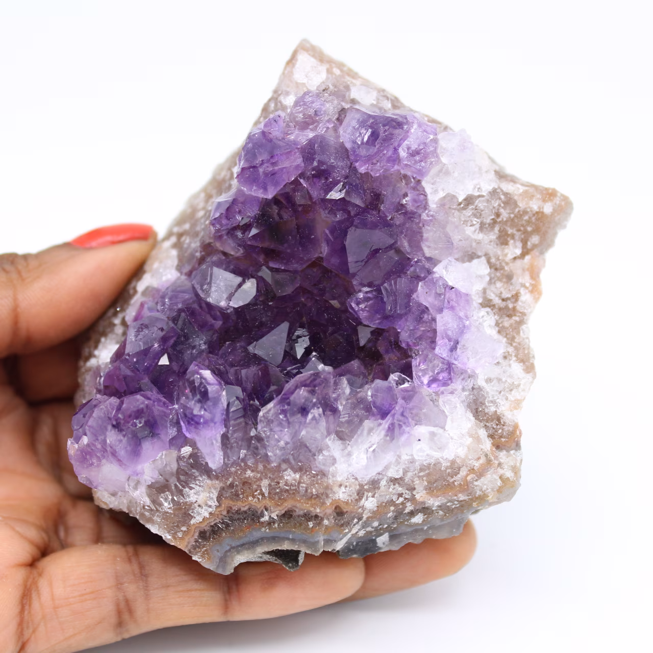Natürliche Kristallisation von Amethyst