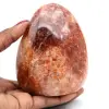 Pietra di quarzo rosso lucido - 1