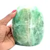 Pietra di fluorite verde lucida - 1