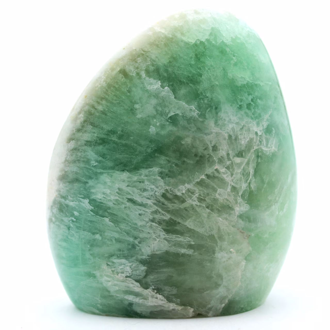 Pietra di fluorite verde a forma libera
