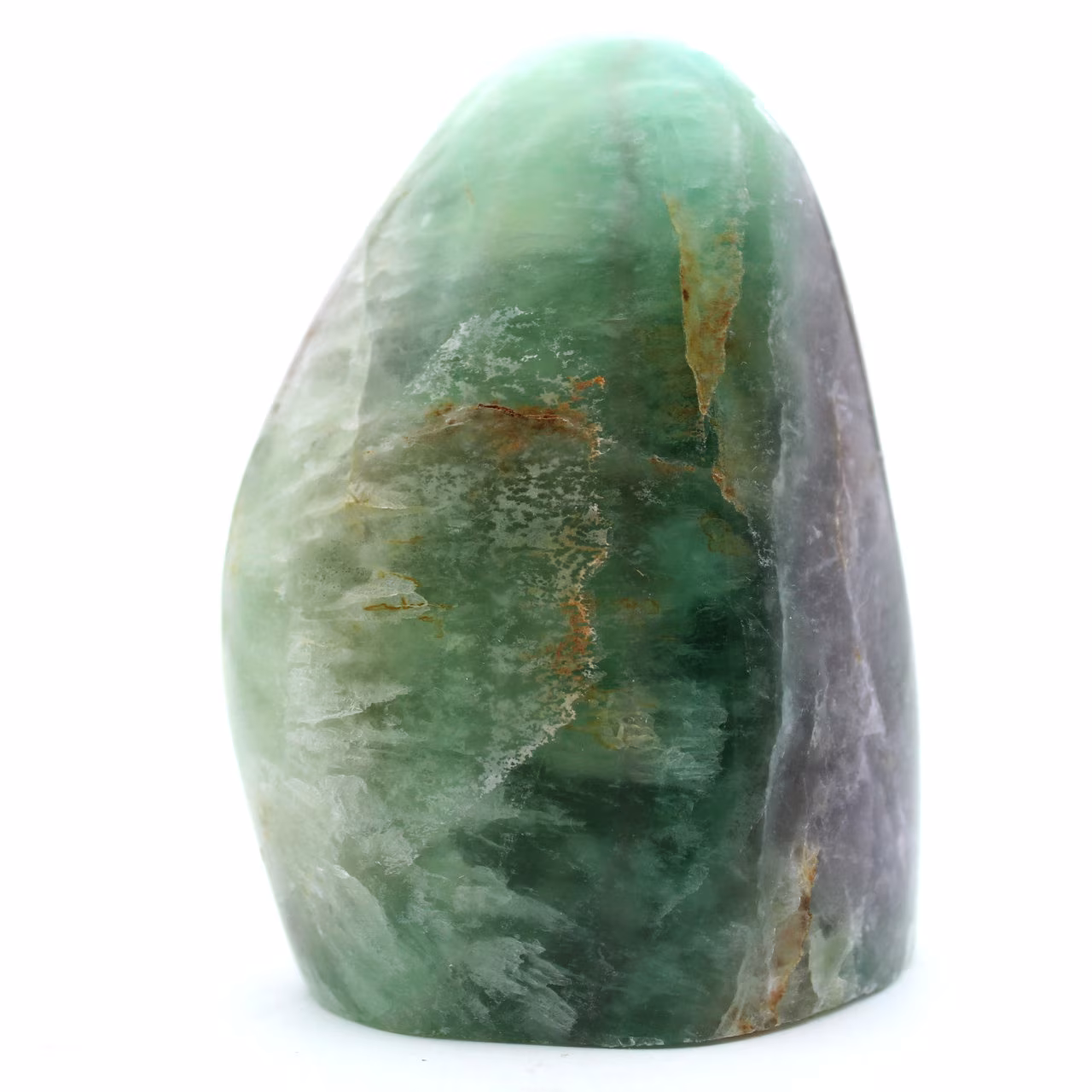 Pietra di fluorite verde lucida