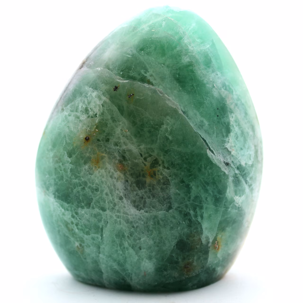 Blocco di fluorite verde naturale lucidato