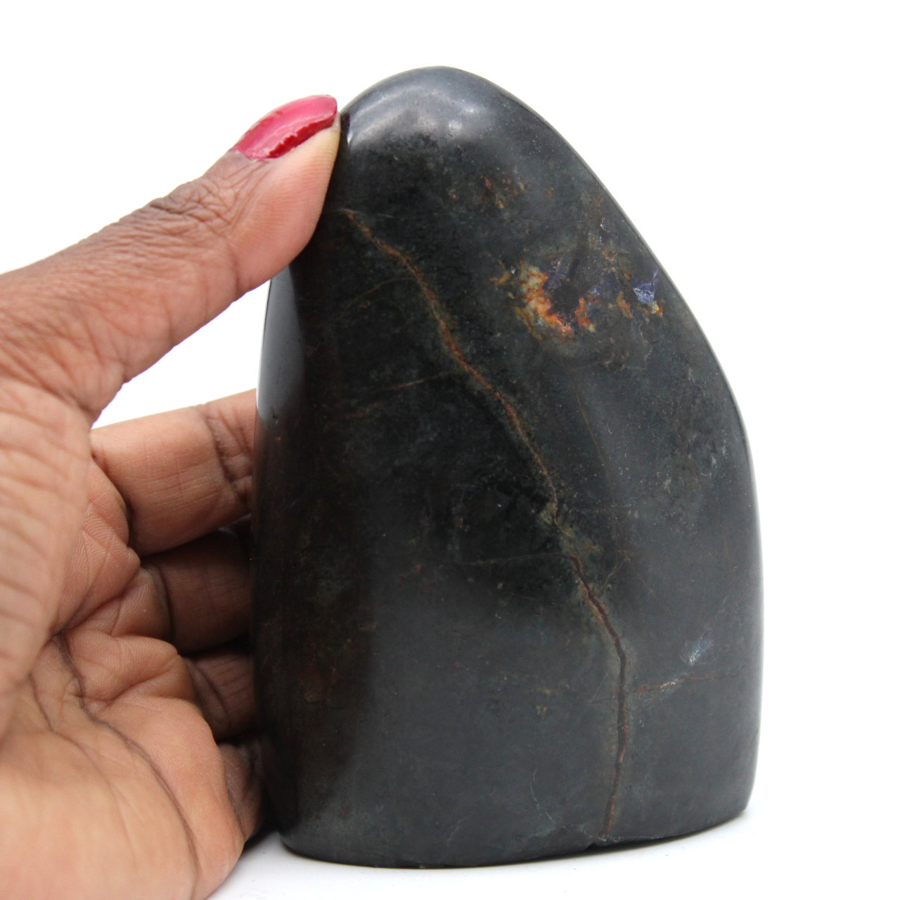 Pietra di tormalina nera a forma libera