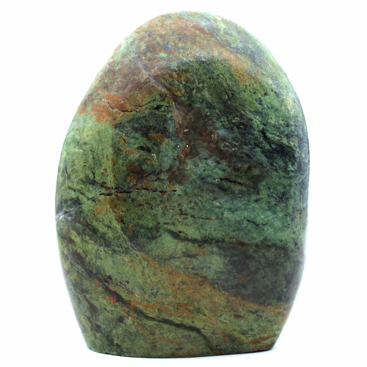 Blocco di crisoprasio naturale lucidato