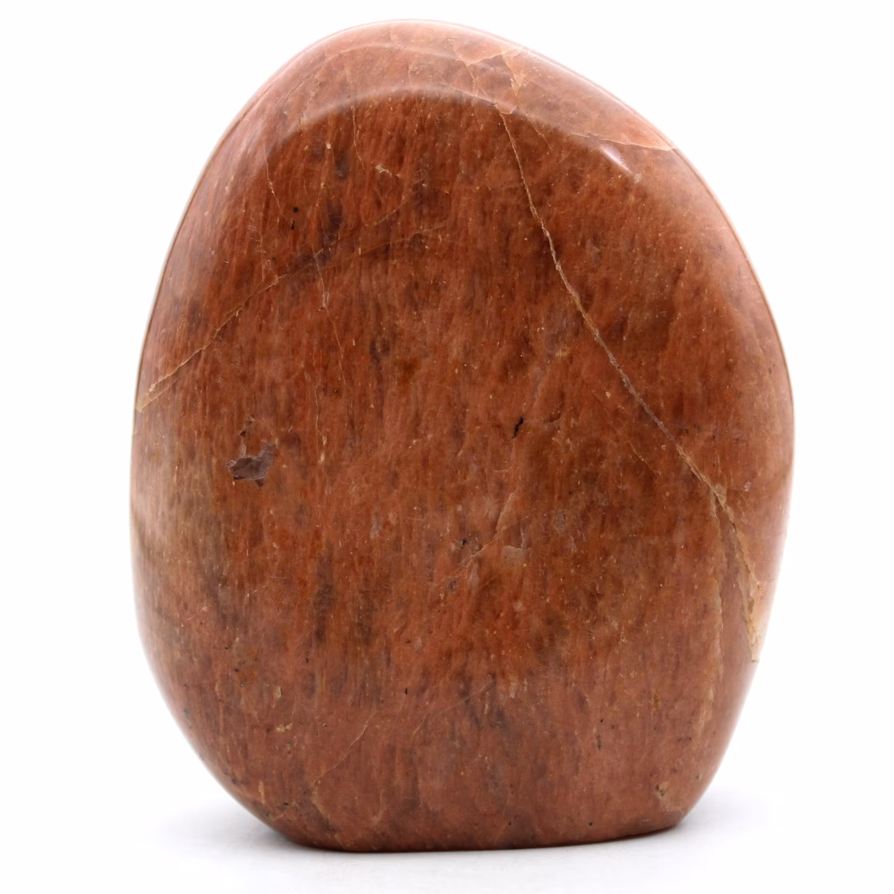 Pietra di luna rosa microline di forma lucida